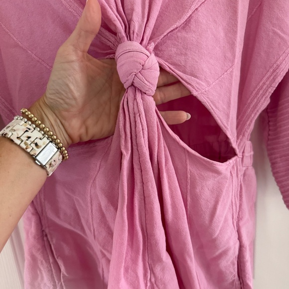 Free People Peekaboo Pink Romper - Picture 3 of 5